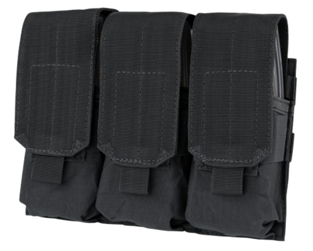 Condor Triple M4 Mag Pouch Black Accessories Condor Outdoor Tactical Gear Supplier Tactical Distributors Australia