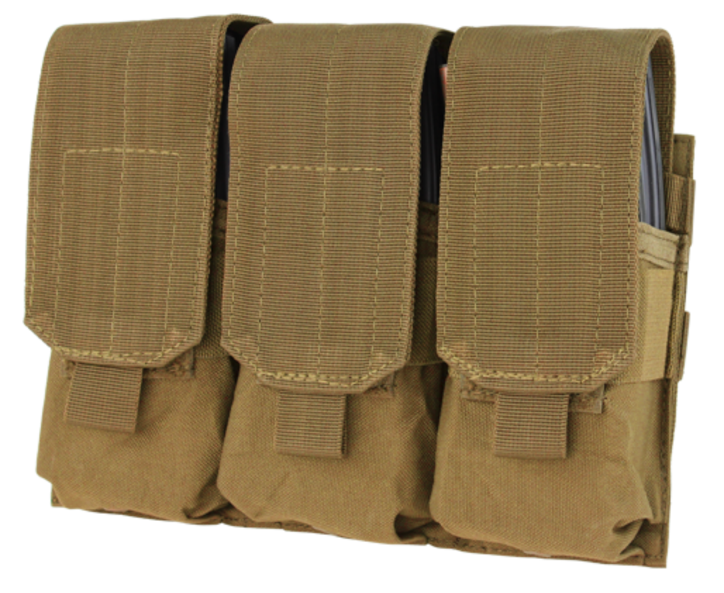 Condor Triple M4 Mag Pouch Coyote Brown Accessories Condor Outdoor Tactical Gear Supplier Tactical Distributors Australia