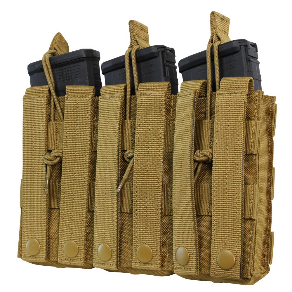 Condor Triple M4 Open Top Mag Pouch Black Accessories Condor Outdoor Tactical Gear Supplier Tactical Distributors Australia