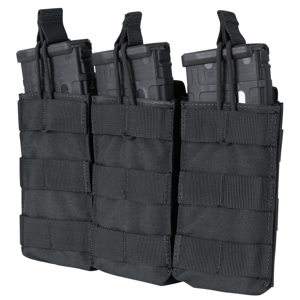 Condor Triple M4 Open Top Mag Pouch Black Accessories Condor Outdoor Tactical Gear Supplier Tactical Distributors Australia