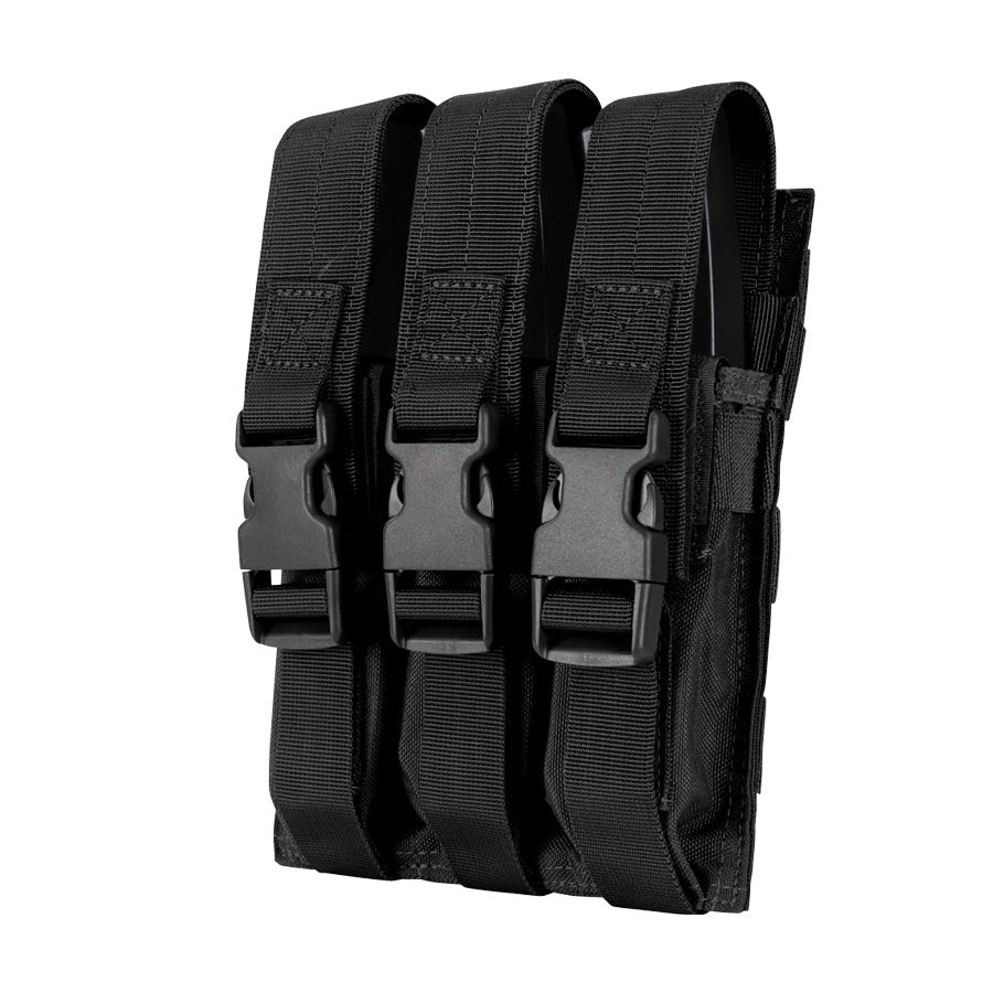 Condor Triple MP5 Mag Pouch Accessories Condor Outdoor Black Tactical Gear Supplier Tactical Distributors Australia