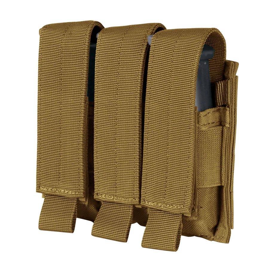 Condor Triple Pistol Mag Pouch Accessories Condor Outdoor Coyote Brown Tactical Gear Supplier Tactical Distributors Australia