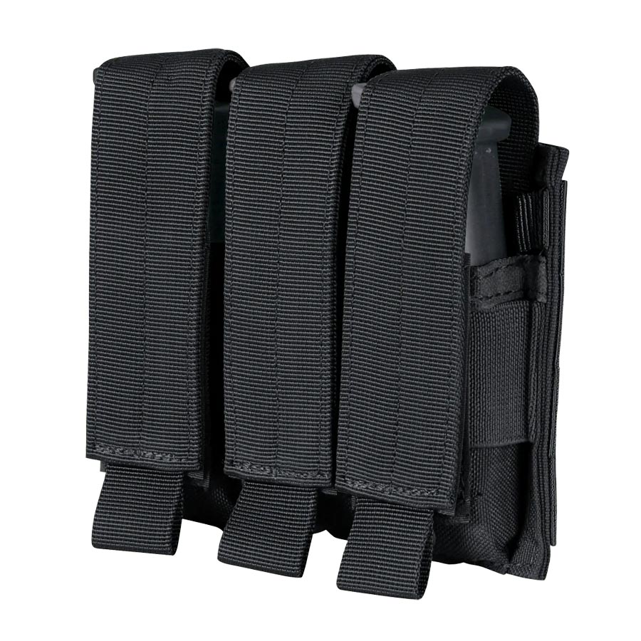 Condor Triple Pistol Mag Pouch Accessories Condor Outdoor Black Tactical Gear Supplier Tactical Distributors Australia