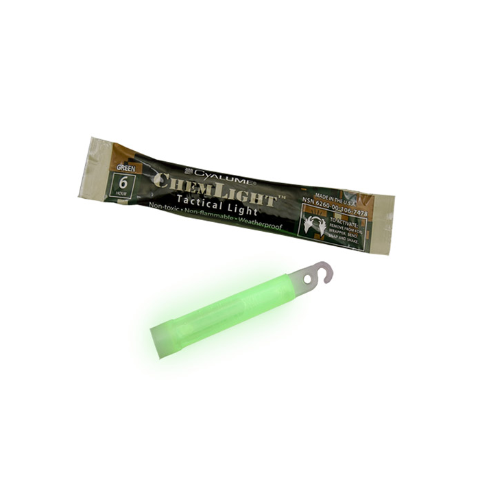 Cyalume ChemLight 4'' Lightstick 6 Hour Case of 100 Cylume Green Tactical Gear Supplier Tactical Distributors Australia