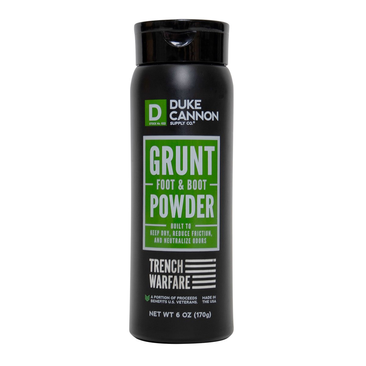 Duke Cannon Grunt Foot &amp; Boot Powder 6oz Footwear Accessories MilSpec Tactical Gear Supplier Tactical Distributors Australia