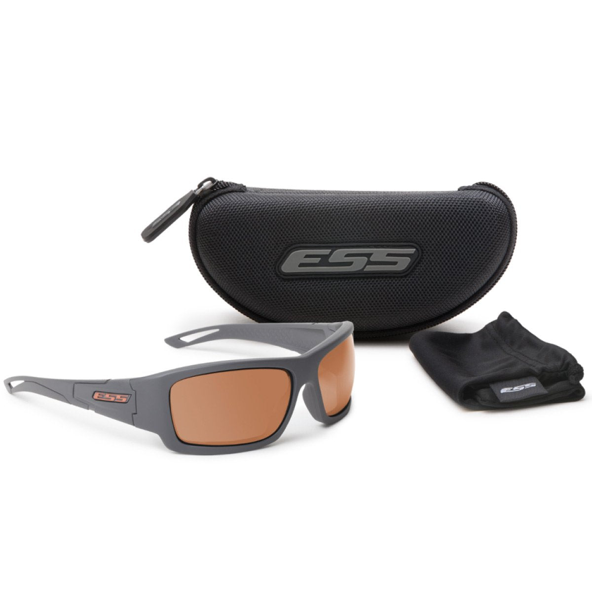 ESS Credence Sunglasses Gray Frame Mirrored Copper Lens Eyewear Eye Safety Systems Tactical Gear Supplier Tactical Distributors Australia
