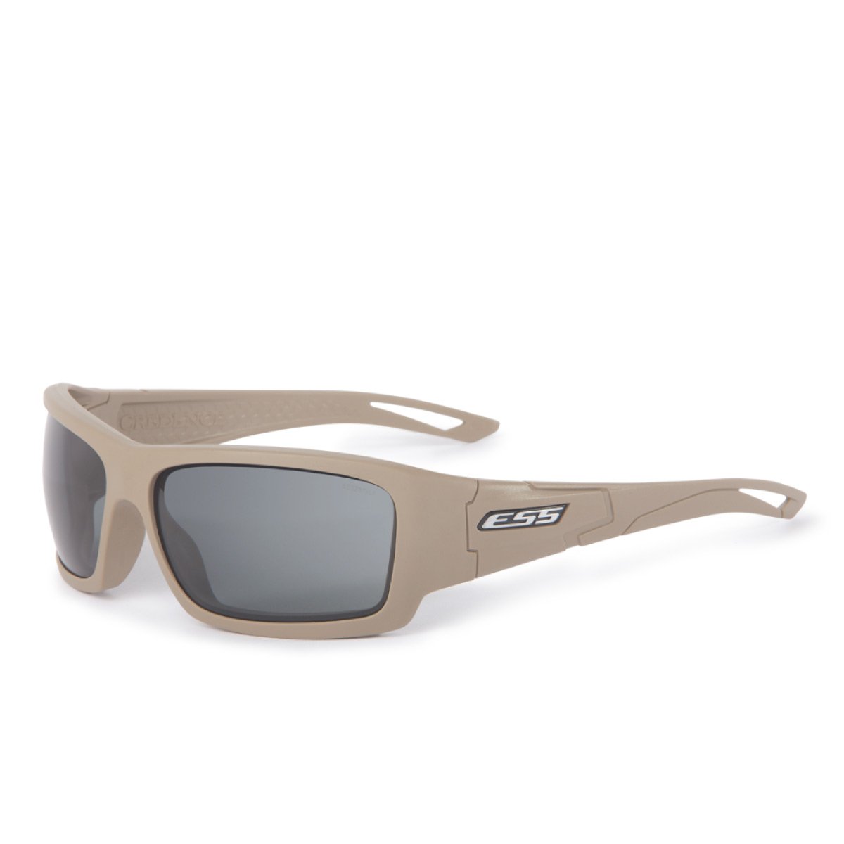 ESS Credence Sunglasses Terrain Tan Frame Smoke Gray Lens Eyewear Eye Safety Systems Tactical Gear Supplier Tactical Distributors Australia
