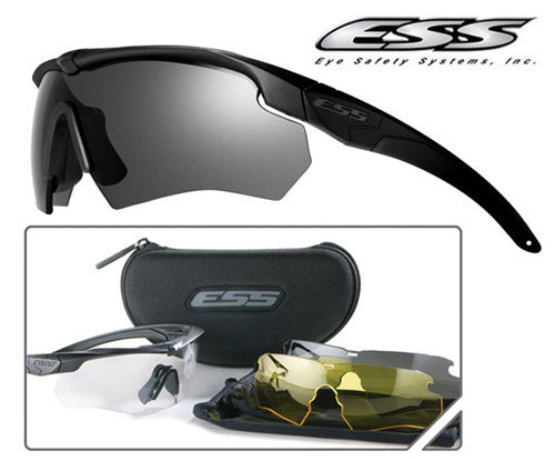 ESS Crossbow Eyewear Black Frame Eyewear Eye Safety Systems Tactical Gear Supplier Tactical Distributors Australia