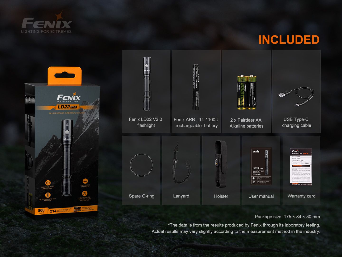 Fenix LD22 V2 Multi Use Flashlight Handheld Torches Fenix Tactical Gear Supplier Tactical Distributors Australia