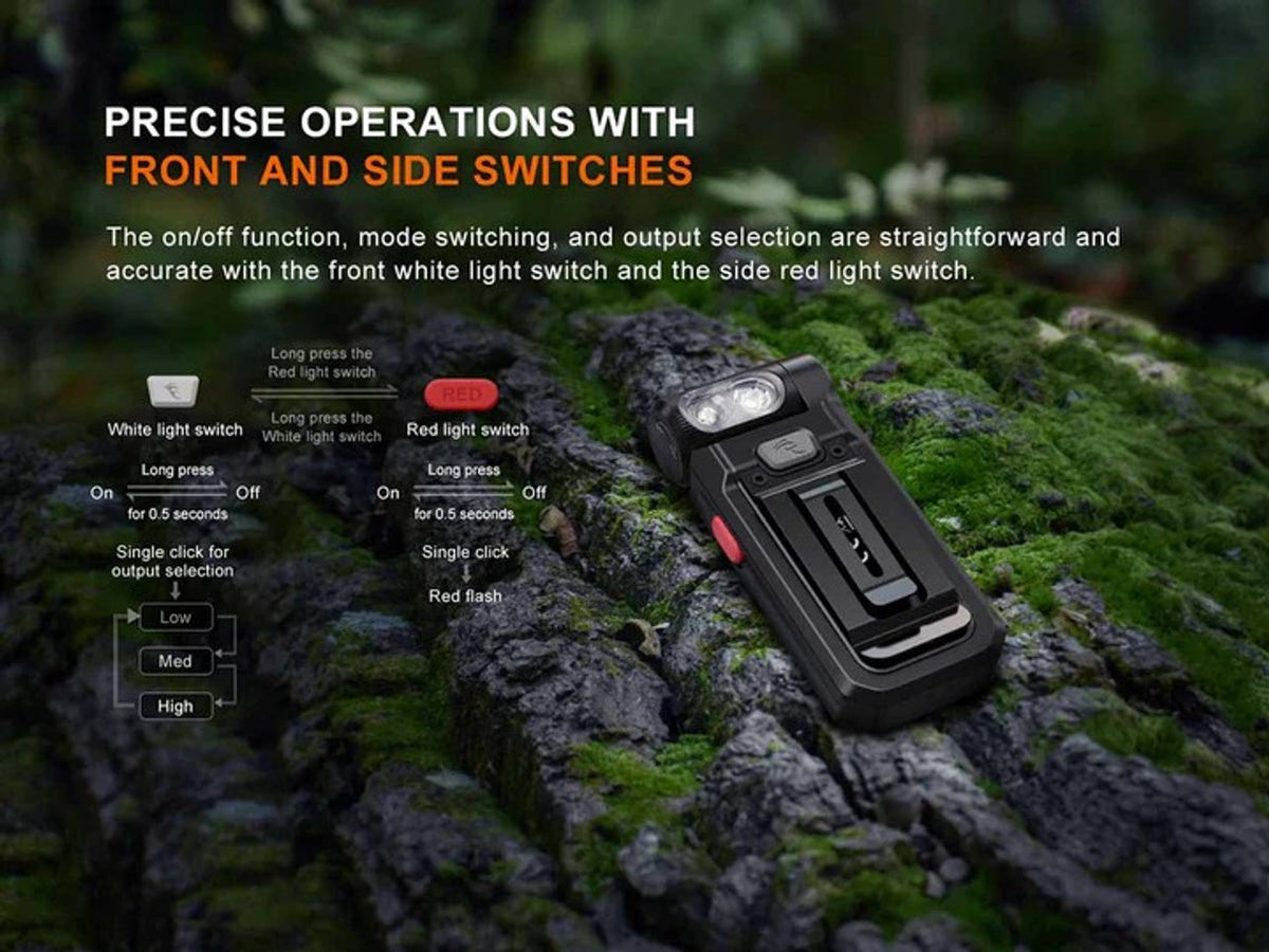 Fenix SW05R-RED Adjustable head 150 lumen output with red light