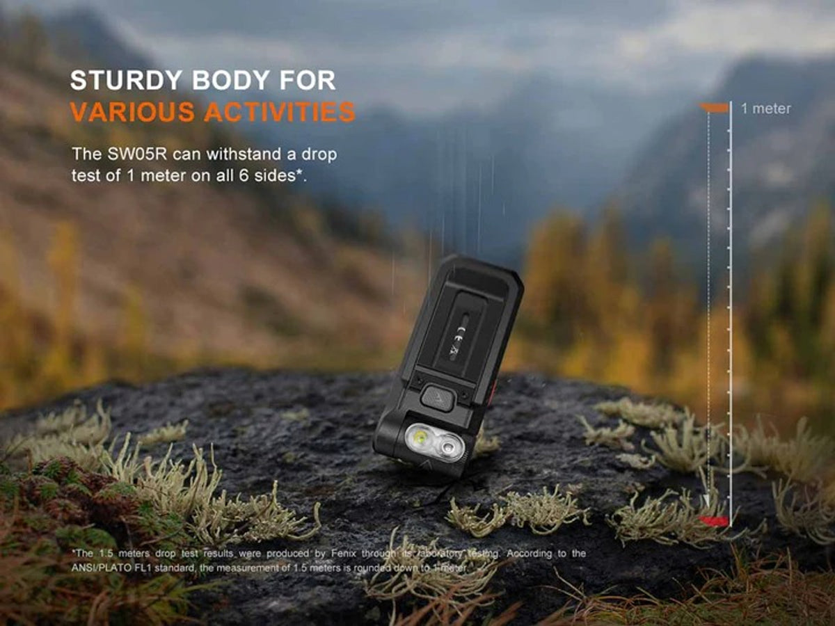 Fenix SW05R-RED Adjustable head 150 lumen output with red light