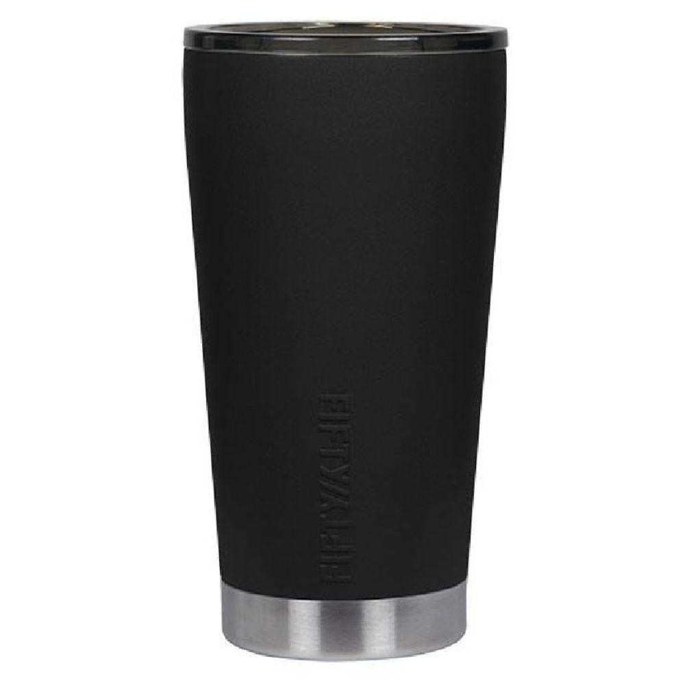 Fifty Fifty 16oz Tumbler with Slide Lid Accessories Fifty Fifty Bottles Matte Black Tactical Gear Supplier Tactical Distributors Australia