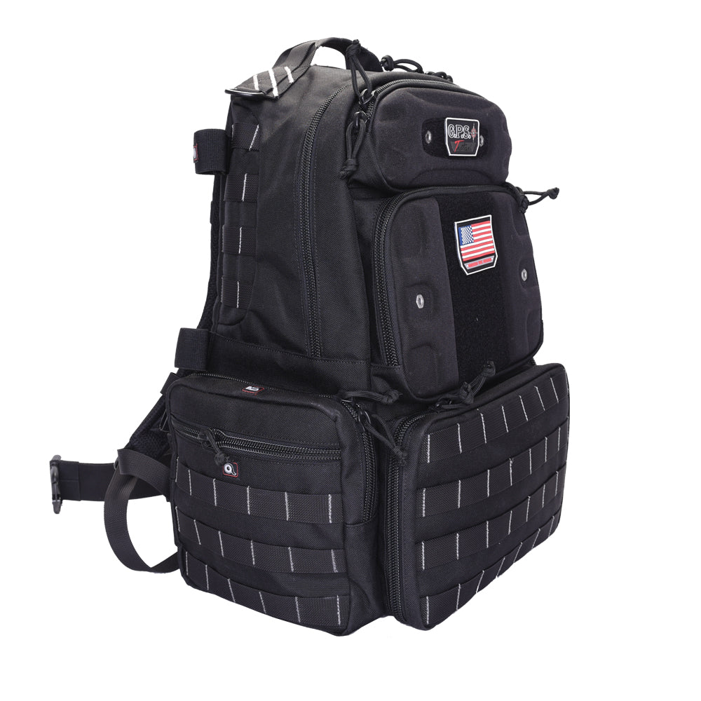 GPS Tactical Range Backpack Tall Bags, Packs and Cases GPS Black Tactical Gear Supplier Tactical Distributors Australia