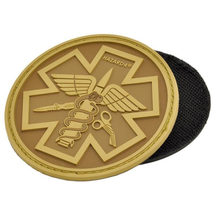 Hazard 4 Battle Paramedic Rubber Velcro Patch Coyote Accessories Hazard 4 Tactical Gear Supplier Tactical Distributors Australia