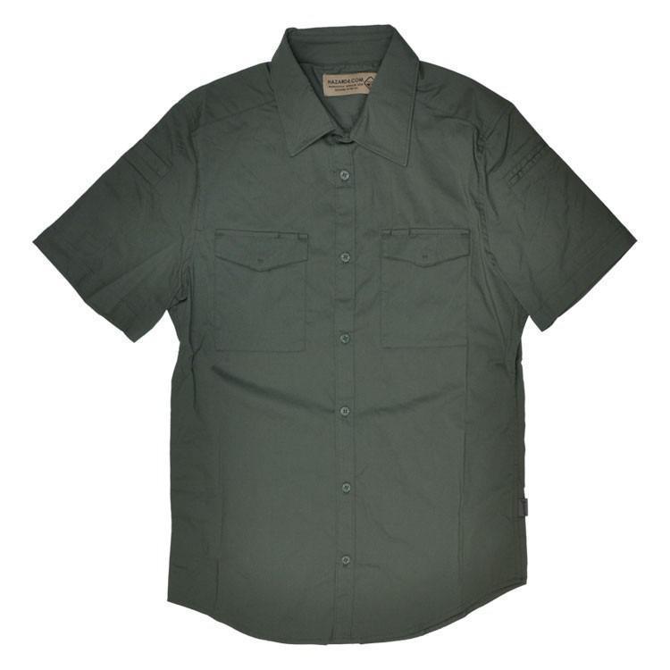 Hazard 4 Civilian Lab Mechanic Collar Stretch Work Short Sleeve Shirt Ranger Green Shirts Hazard 4 Tactical Gear Supplier Tactical Distributors Australia