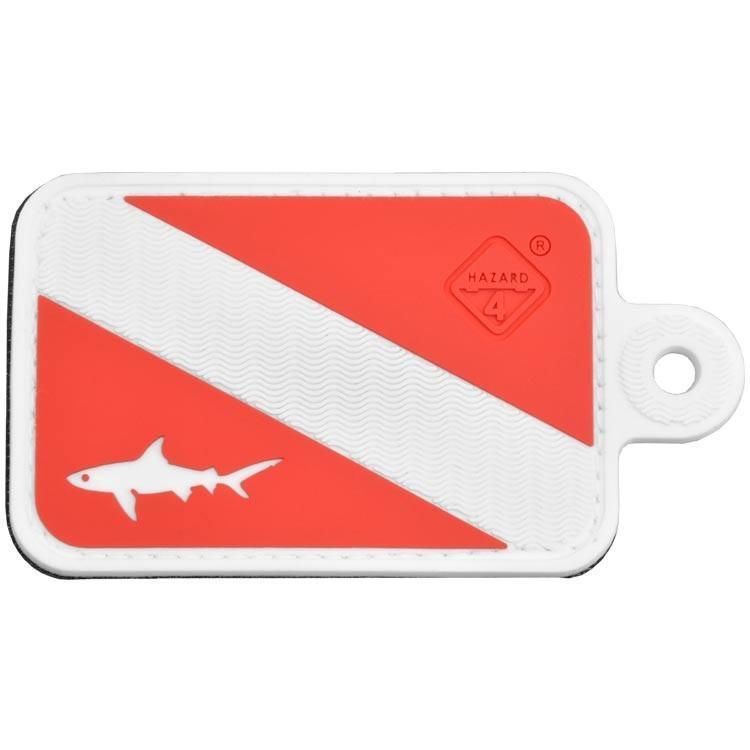 Hazard 4 Dive Shark Rubber Velcro Patches Red Accessories Hazard 4 Tactical Gear Supplier Tactical Distributors Australia