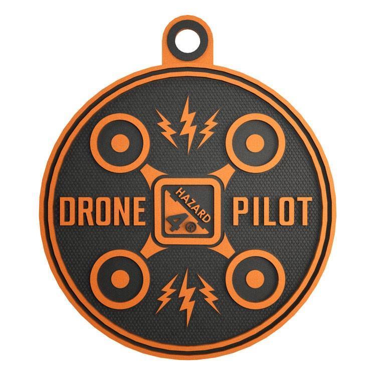 Hazard 4 Drone Pilot Rubber Velcro Patch Orange Accessories Hazard 4 Tactical Gear Supplier Tactical Distributors Australia