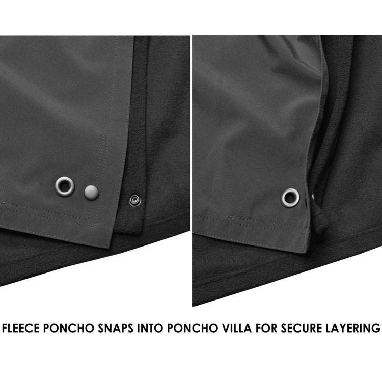 Hazard 4 Fleece Poncho Villa Liner Black Outerwear Hazard 4 Tactical Gear Supplier Tactical Distributors Australia