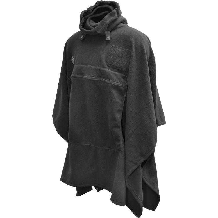 Hazard 4 Fleece Poncho Villa Liner Black Outerwear Hazard 4 Tactical Gear Supplier Tactical Distributors Australia