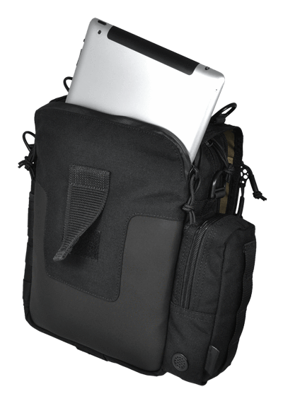 Hazard 4 Kato iPad/Tablet Mini-Messenger Bag w/ MOLLE Black Bags, Packs and Cases Hazard 4 Tactical Gear Supplier Tactical Distributors Australia