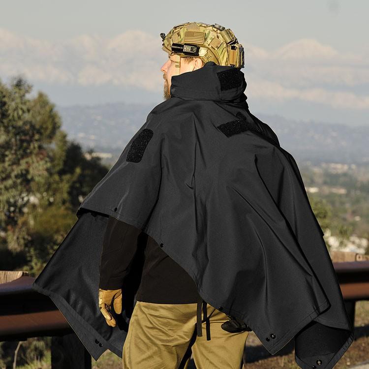 Tactical Rain Rain Gear Hunting Clear Ponchos With Hood HAZARD