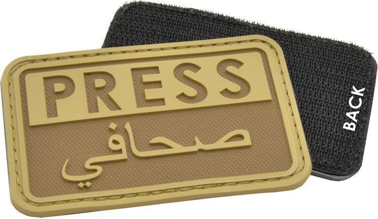 Hazard 4 Press Patch Eng/Arabic Coyote Accessories Hazard 4 Tactical Gear Supplier Tactical Distributors Australia