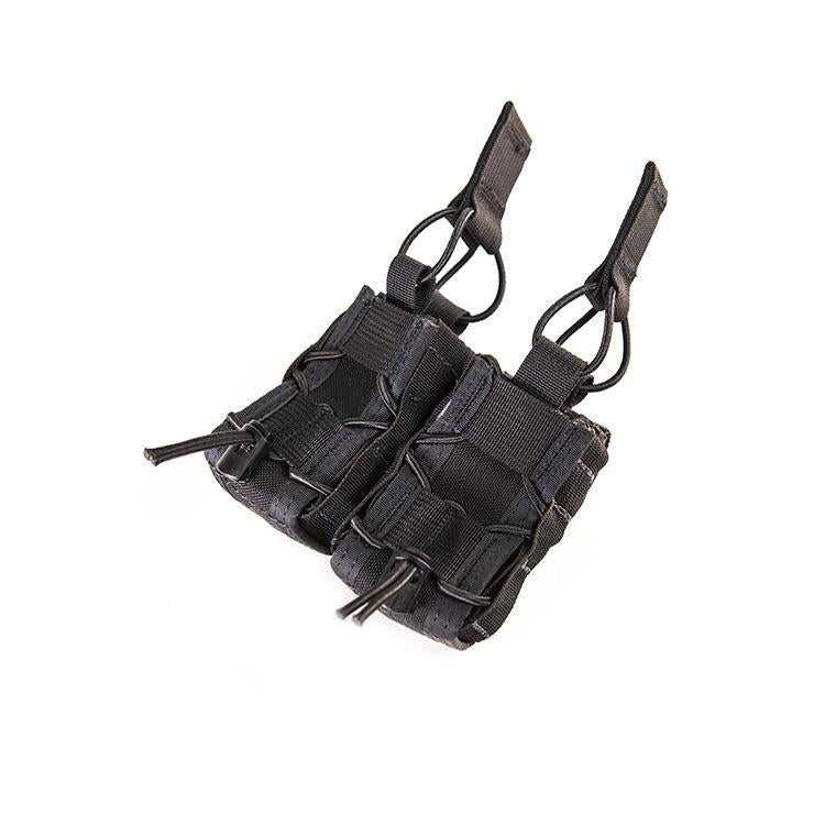 High Speed Gear Double 40mm TACO Mag Pouch - Belt Mount Accessories High Speed Gear Black Velcro One-Wrap Belt Mount Tactical Gear Supplier Tactical Distributors Australia