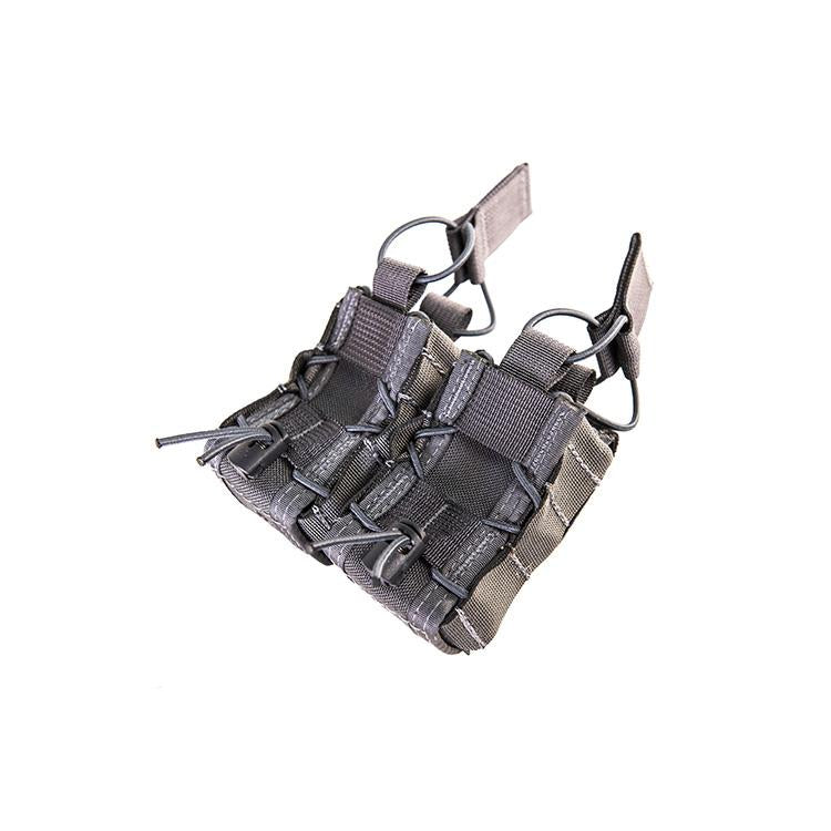 High Speed Gear Double 40mm TACO Mag Pouch - Belt Mount Accessories High Speed Gear Wolf Gray Velcro One-Wrap Belt Mount Tactical Gear Supplier Tactical Distributors Australia