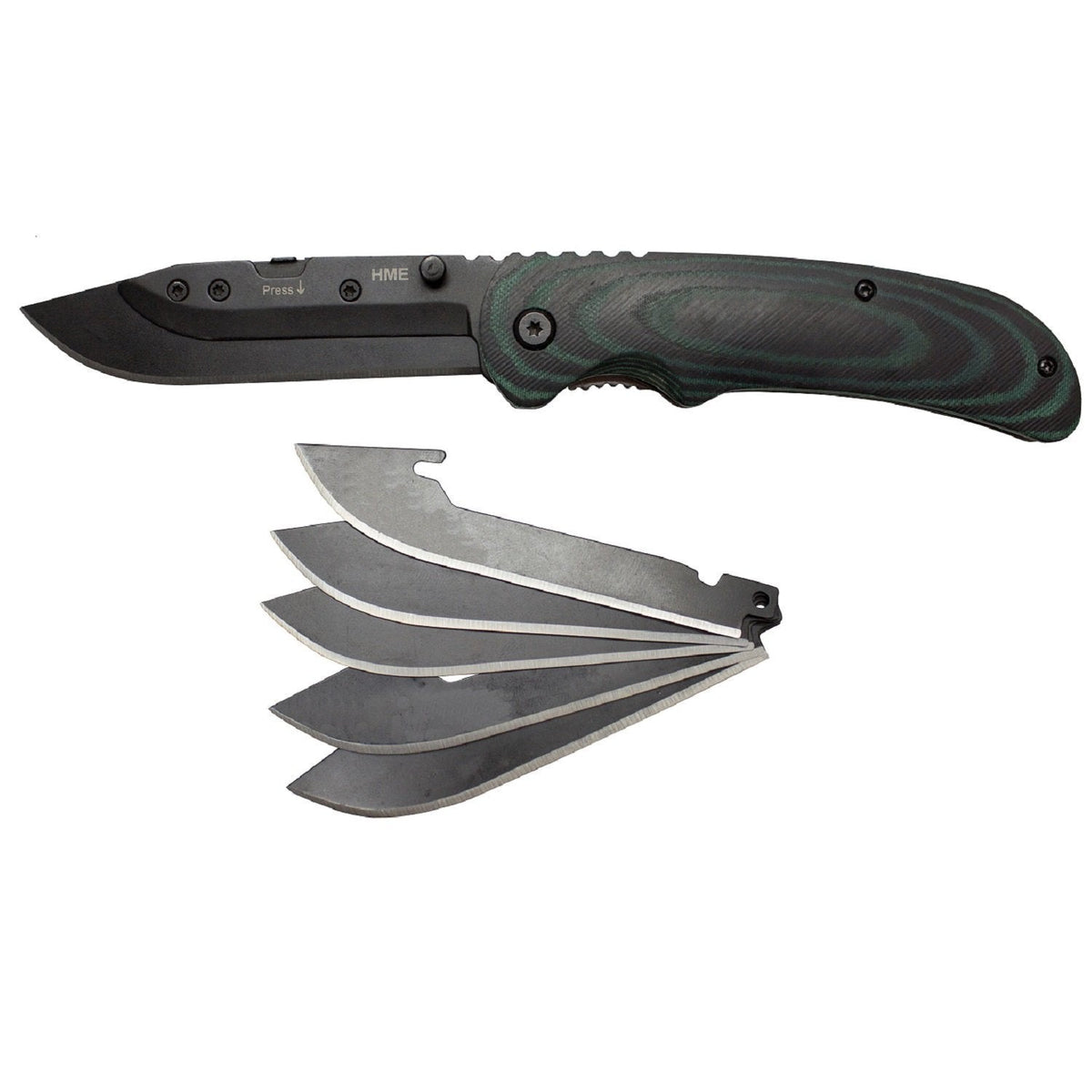 HME Scalpel Skinning Knife with 6 Replaceable Blades Knives HME Tactical Gear Supplier Tactical Distributors Australia