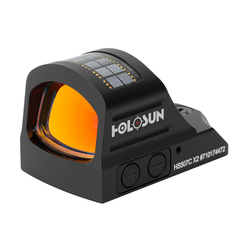 Holosun Open Reflex Optical Sight with Solar Panel HS507C X2/HE507C-GR X2 Optics Holosun Red 2 MOA Dot &amp; 32 MOA Circle Tactical Gear Supplier Tactical Distributors Australia