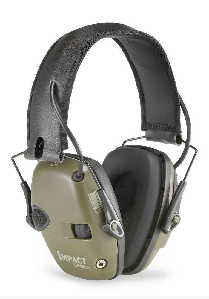 Howard Leight R-01526 Impact Sport Electronic Earmuff Hunter Green Colour Hearing Protection Howard Leight Tactical Gear Supplier Tactical Distributors Australia