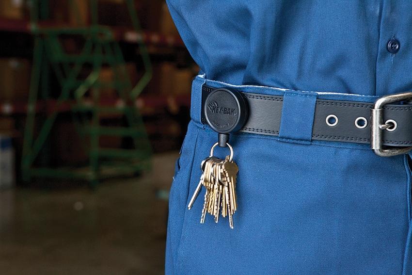 Key-Bak Self Retract Reel Mid Blk Swivel Clip Poly Cord 36" Accessories KeyBak Tactical Gear Supplier Tactical Distributors Australia