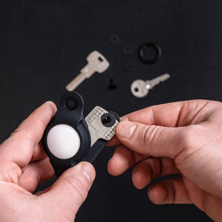 KeySmart Air Flex Silicone Key Holder for AirTag Black Accessories KeySmart Tactical Gear Supplier Tactical Distributors Australia