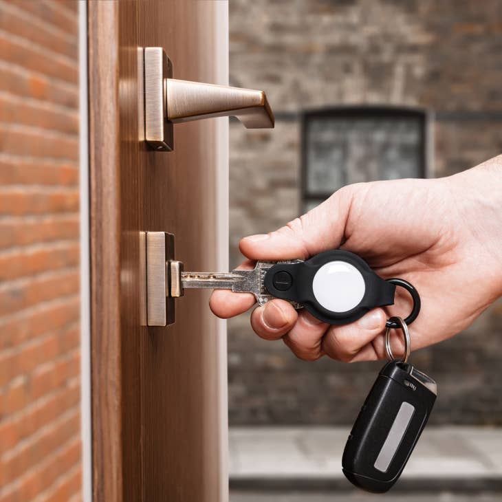 KeySmart Air Flex Silicone Key Holder for AirTag Black Accessories KeySmart Tactical Gear Supplier Tactical Distributors Australia