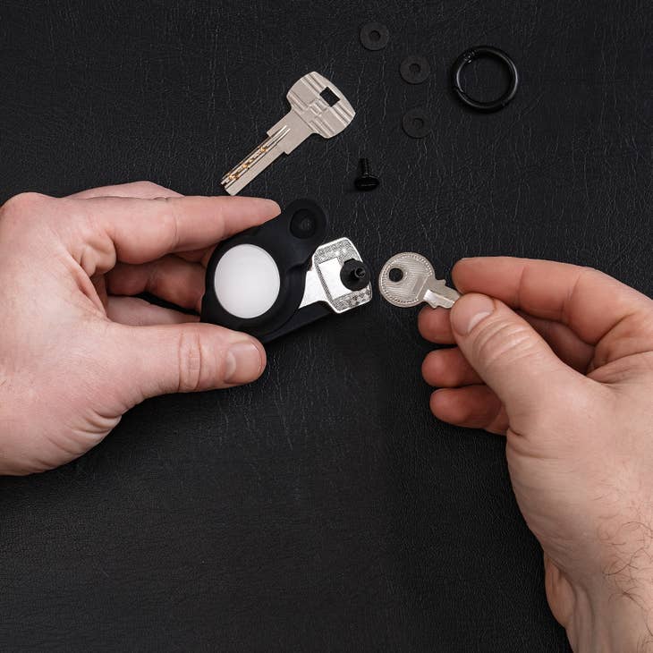 KeySmart Air Flex Silicone Key Holder for AirTag Black Accessories KeySmart Tactical Gear Supplier Tactical Distributors Australia