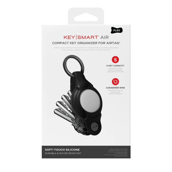 KeySmart Air Flex Silicone Key Holder for AirTag Black Accessories KeySmart Tactical Gear Supplier Tactical Distributors Australia