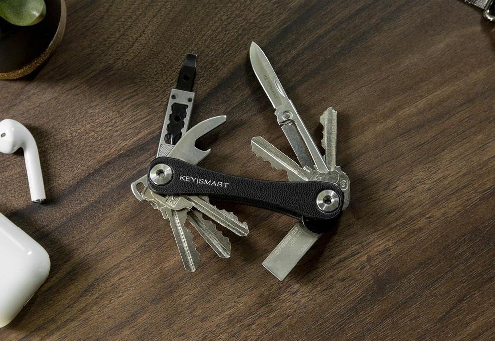 KeySmart Key Holder Leather up to 8 Keys Accessories KeySmart Tactical Gear Supplier Tactical Distributors Australia