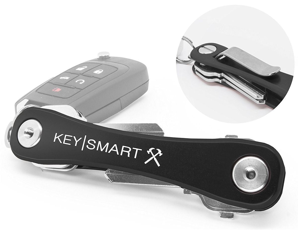 KeySmart Rugged Aluminum Belt Clip and Bottle Opener Black Accessories KeySmart Tactical Gear Supplier Tactical Distributors Australia