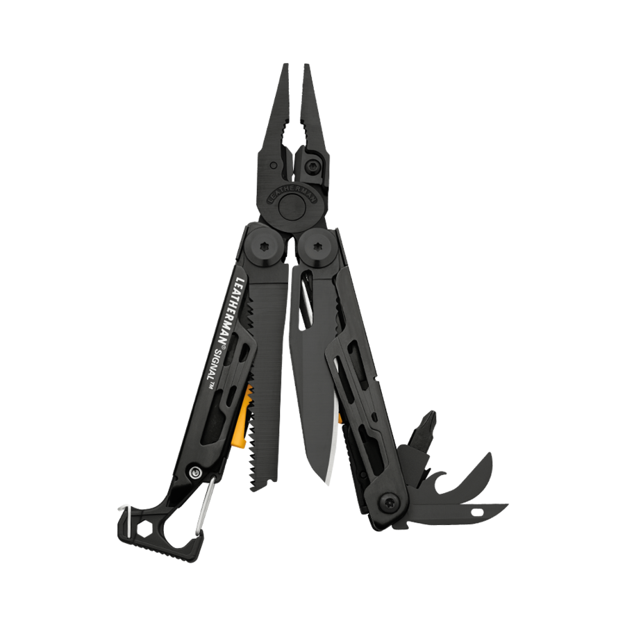 Leatherman Signal Black with Box Multi-Tools Leatherman Tactical Gear Supplier Tactical Distributors Australia