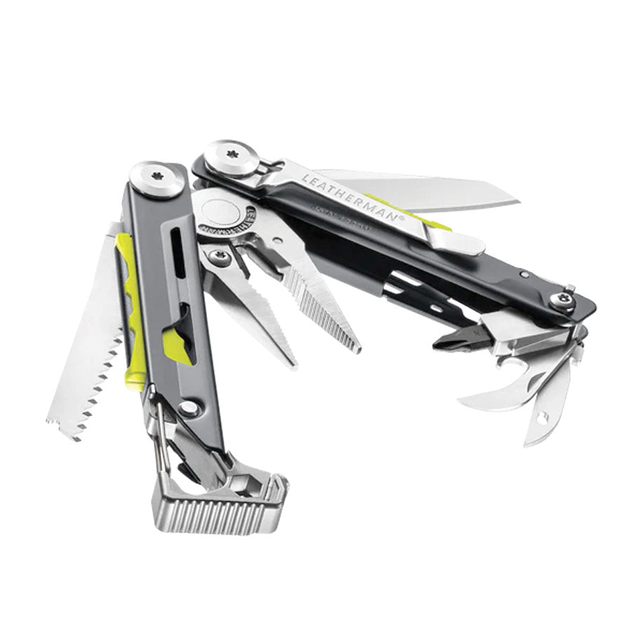 Leatherman Signal Grey with Button Sheath Box Multi-Tools Leatherman Tactical Gear Supplier Tactical Distributors Australia