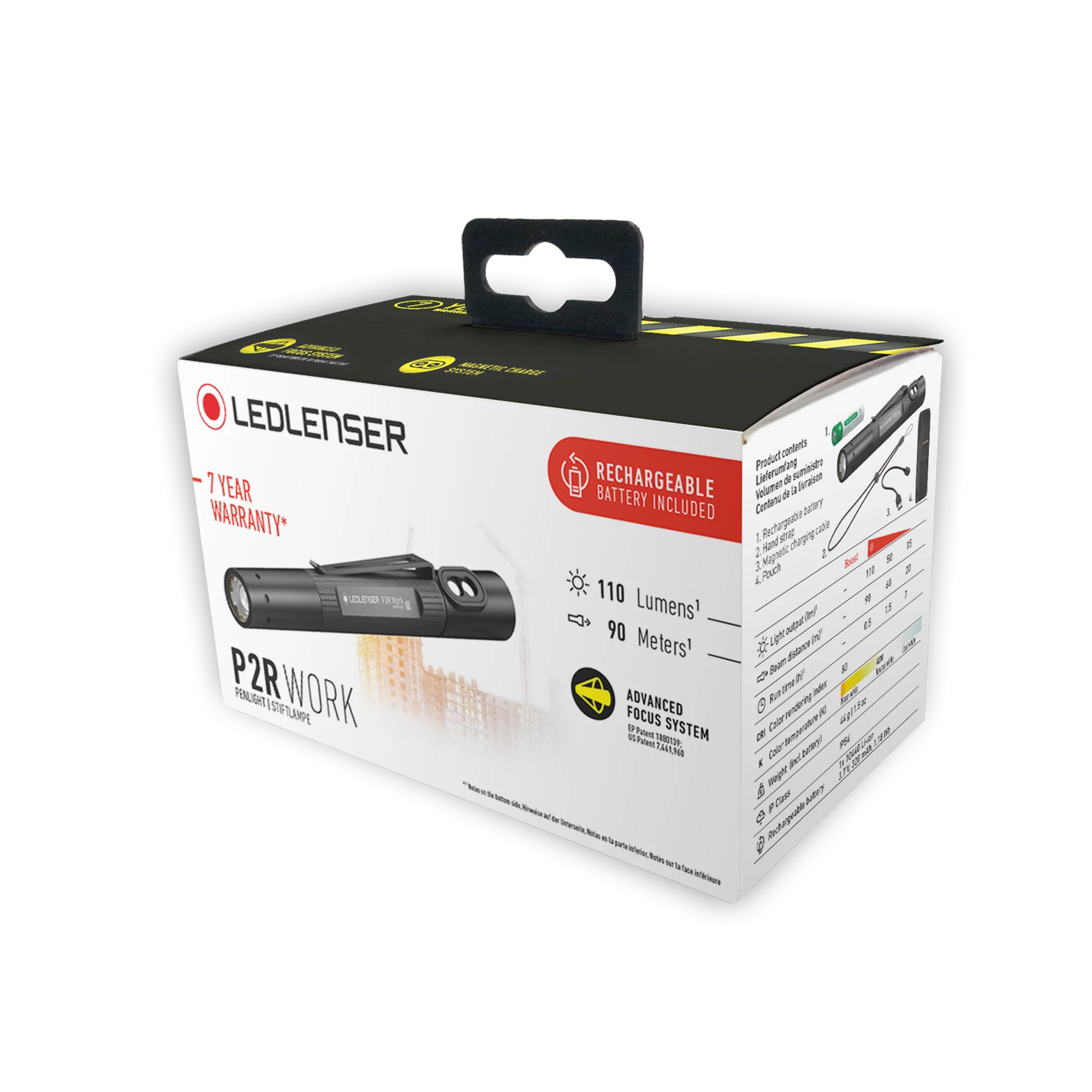 Ledlenser P2R Work Compact Rechargeable Light Flashlights and Lighting Ledlenser Tactical Gear Supplier Tactical Distributors Australia