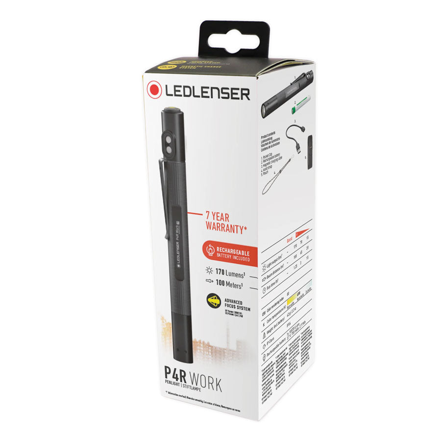 Ledlenser P4R Work Compact Penlight with Box Flashlights and Lighting Ledlenser Tactical Gear Supplier Tactical Distributors Australia