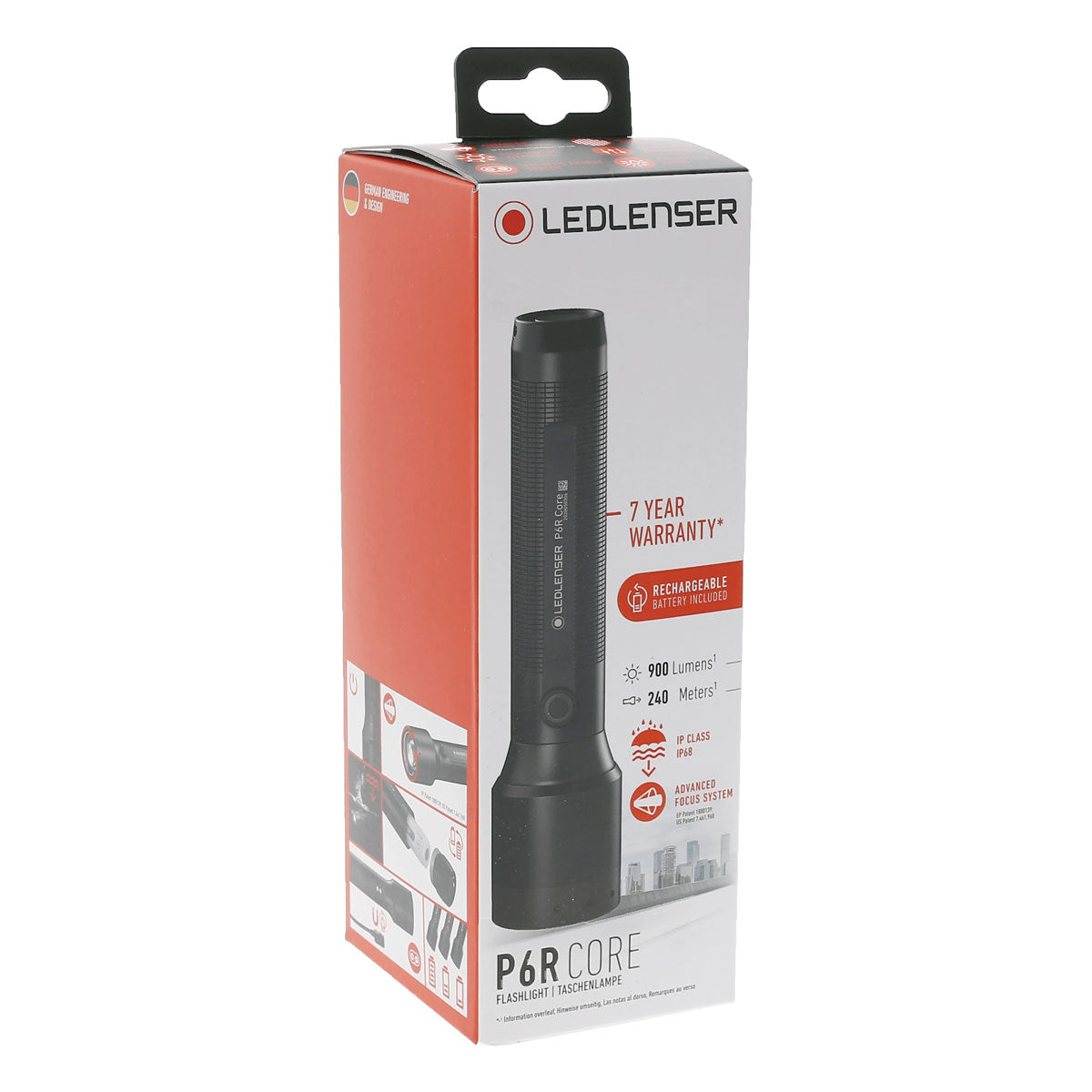 Ledlenser P6R Core Rechargeable Torch with Box Flashlights and Lighting Ledlenser Tactical Gear Supplier Tactical Distributors Australia