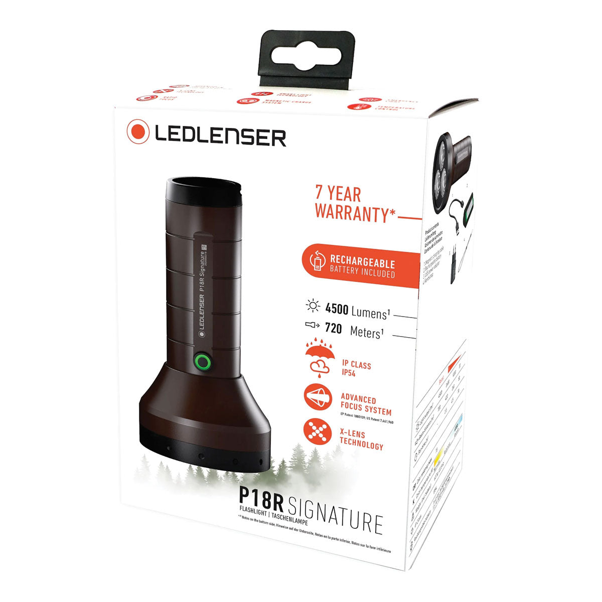 Ledlenser PP18R Signature Rechargeable Torch with Box Flashlights and Lighting Ledlenser Tactical Gear Supplier Tactical Distributors Australia