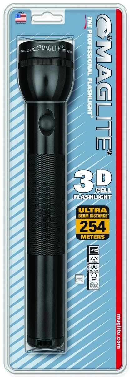 Maglite 3 Cell D Incandescent Flashlight Black Blister | Tactical