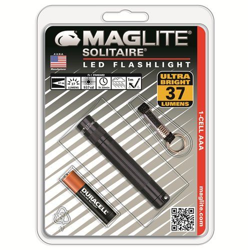 MagLite Solitaire LED AAA Flashlight Presentation Box, Black Flashlights and Lighting Maglite Blister Pack Tactical Gear Supplier Tactical Distributors Australia
