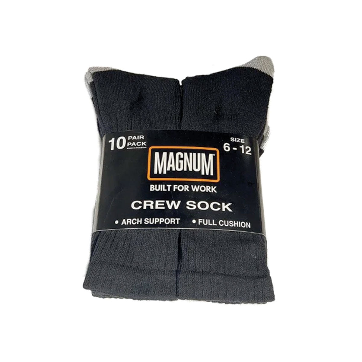 Magnum 10 Pack Crew Sock One Size Black Socks Magnum Footwear Tactical Gear Supplier Tactical Distributors Australia