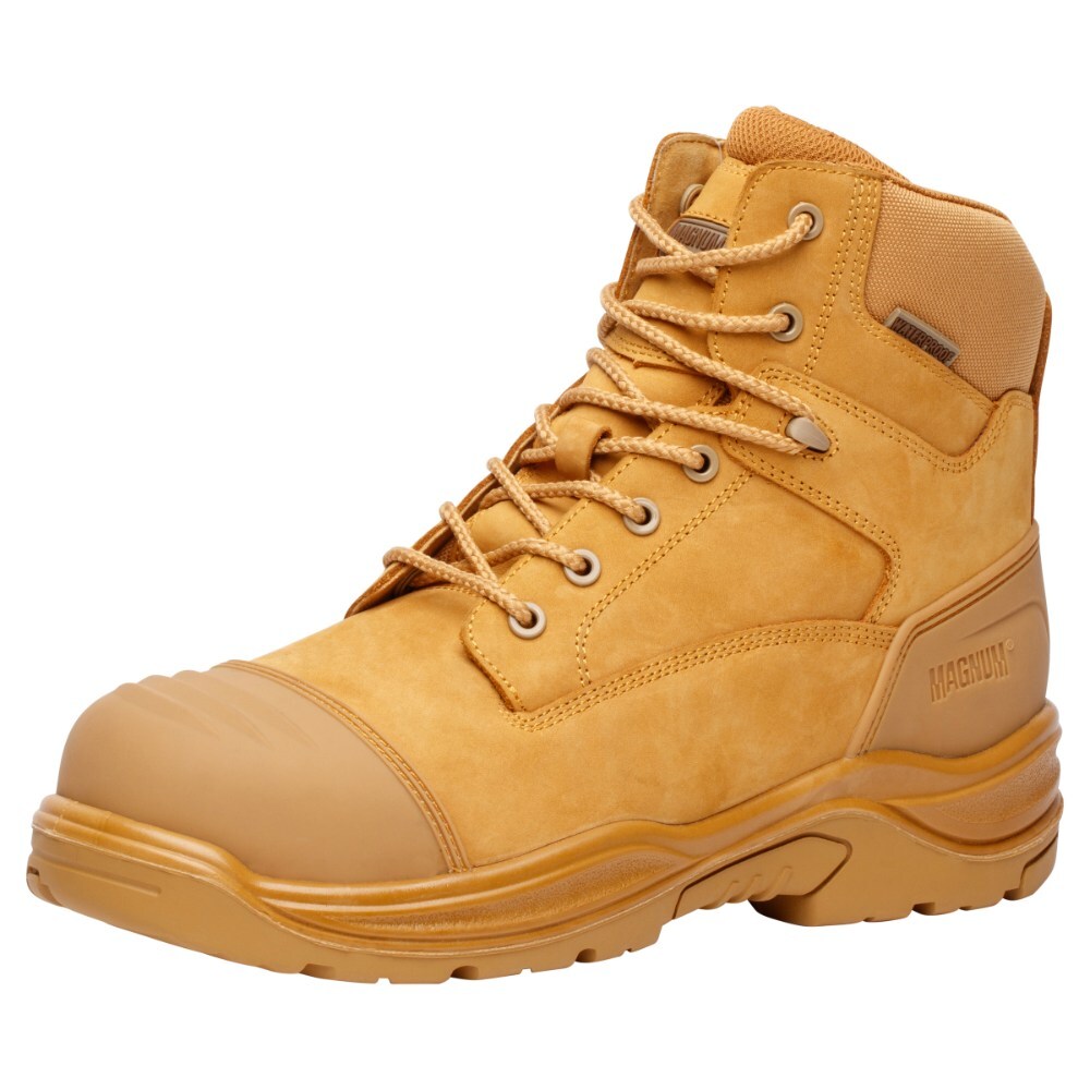 Magnum Storm Master Composite Toe Side Zip Waterproof Boot Wheat Boots Magnum Footwear Tactical Gear Supplier Tactical Distributors Australia