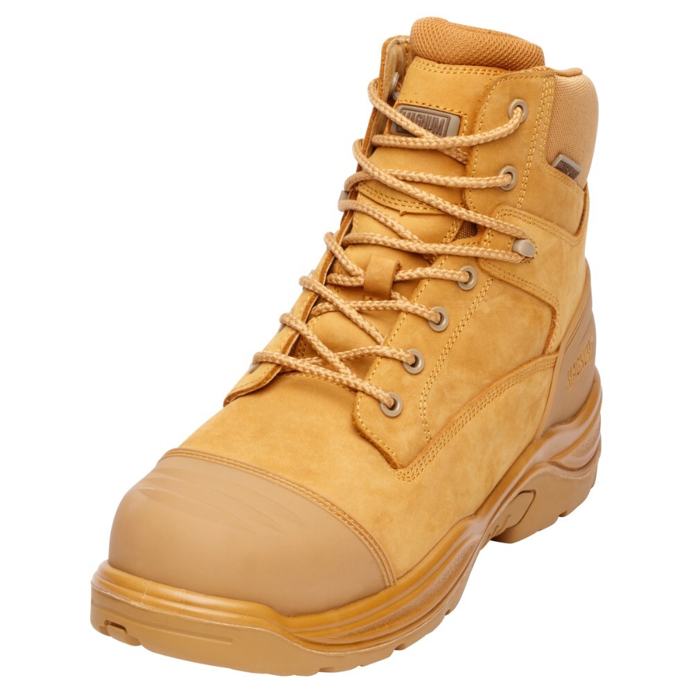 Magnum Storm Master Composite Toe Side Zip Waterproof Boot Wheat Boots Magnum Footwear Tactical Gear Supplier Tactical Distributors Australia