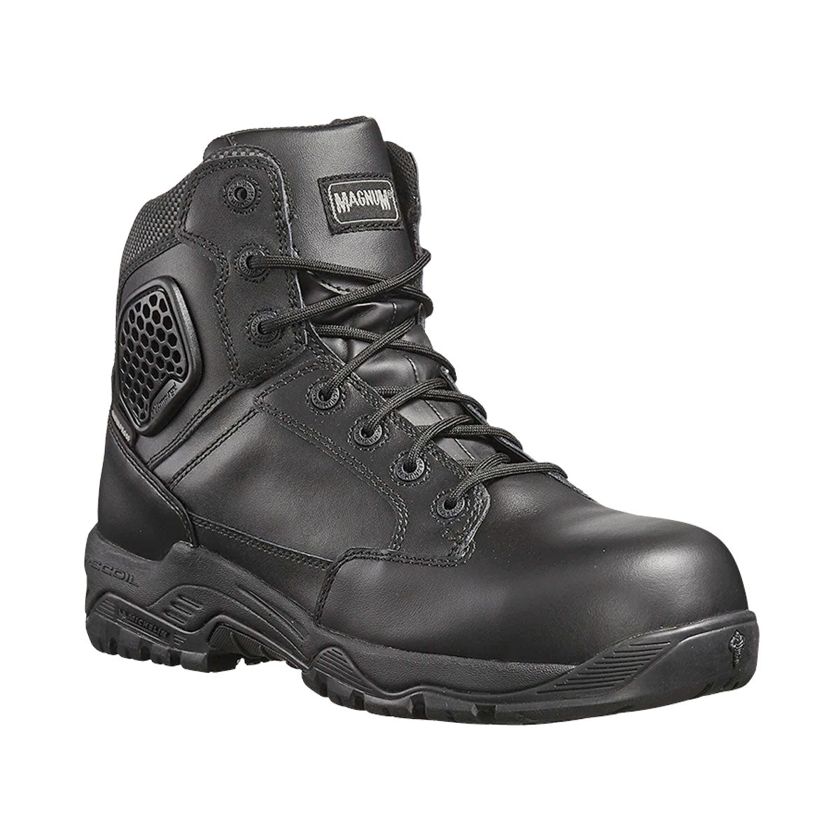 Magnum Strike Force 6.0 Leather Side-Zip Composite Toe Women's Boot Black Footwear Magnum Footwear Tactical Gear Supplier Tactical Distributors Australia